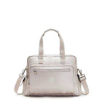 Kipling Alanna Metallic Diaper Bag Tassen Beige | NL 1973QM